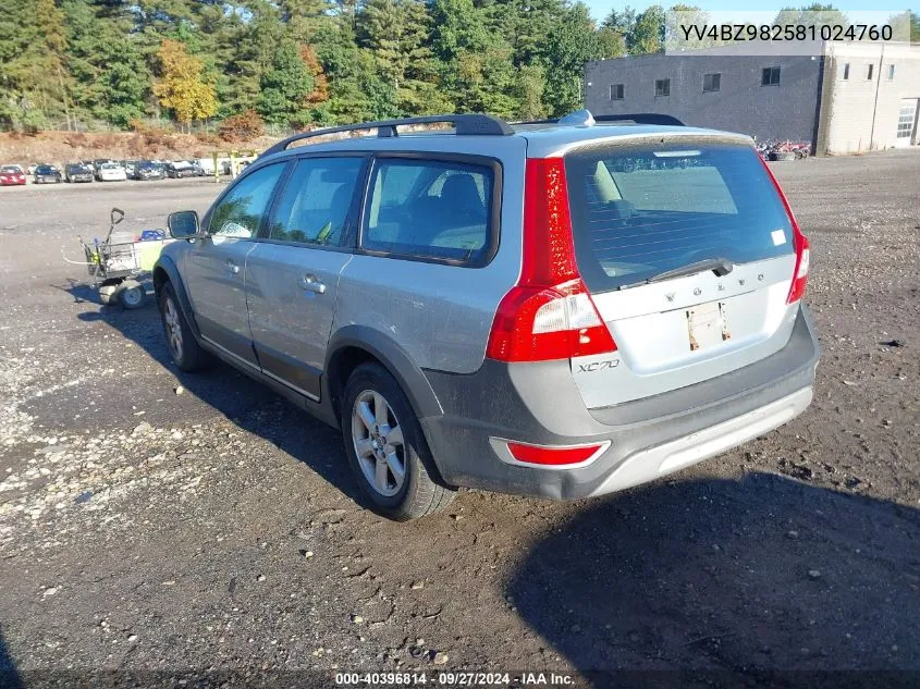 2008 Volvo Xc70 3.2 VIN: YV4BZ982581024760 Lot: 40396814