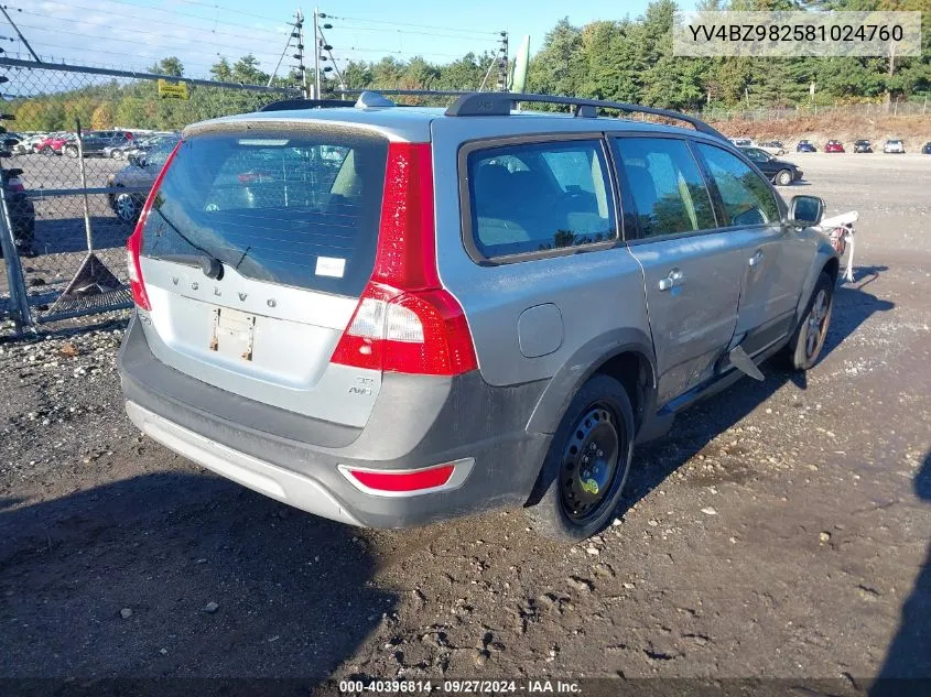 2008 Volvo Xc70 3.2 VIN: YV4BZ982581024760 Lot: 40396814