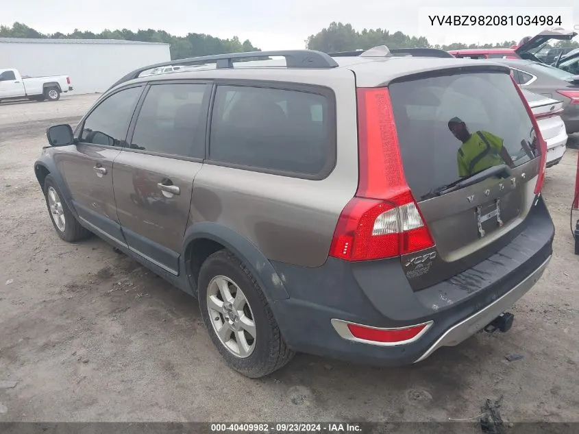 2008 Volvo Xc70 VIN: YV4BZ982081034984 Lot: 40409982