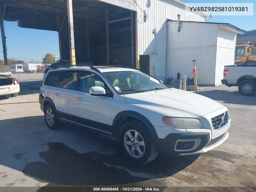 2008 Volvo Xc70 3.2 VIN: YV4BZ982581019381 Lot: 40488455