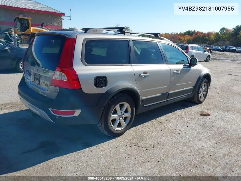 2008 Volvo Xc70 3.2 VIN: YV4BZ982181007955 Lot: 40543236