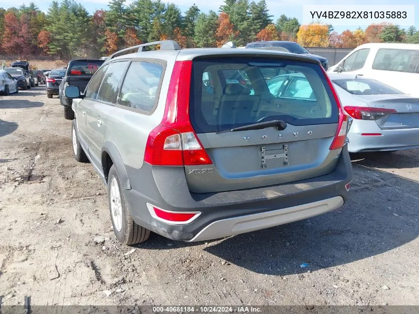 2008 Volvo Xc70 3.2 VIN: YV4BZ982X81035883 Lot: 40681184