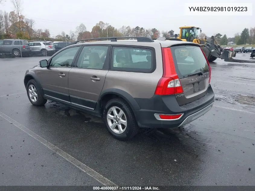 2008 Volvo Xc70 3.2 VIN: YV4BZ982981019223 Lot: 40800037