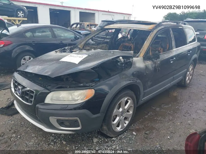 2011 Volvo Xc70 T6 VIN: YV4902BZ9B1099698 Lot: 39922743