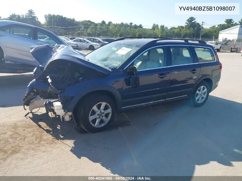 YV4940BZ5B1098007 2011 Volvo Xc70 3.2