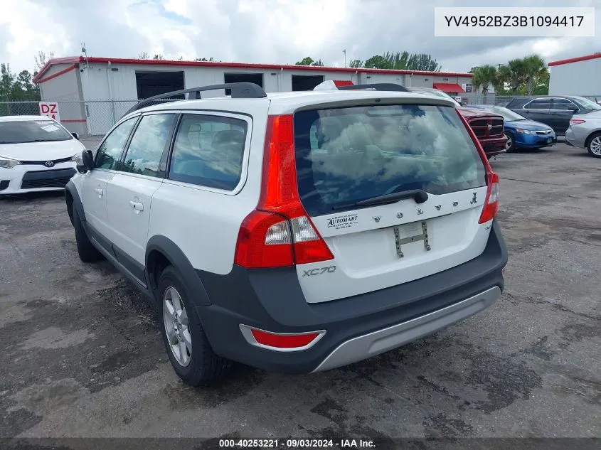 YV4952BZ3B1094417 2011 Volvo Xc70 3.2