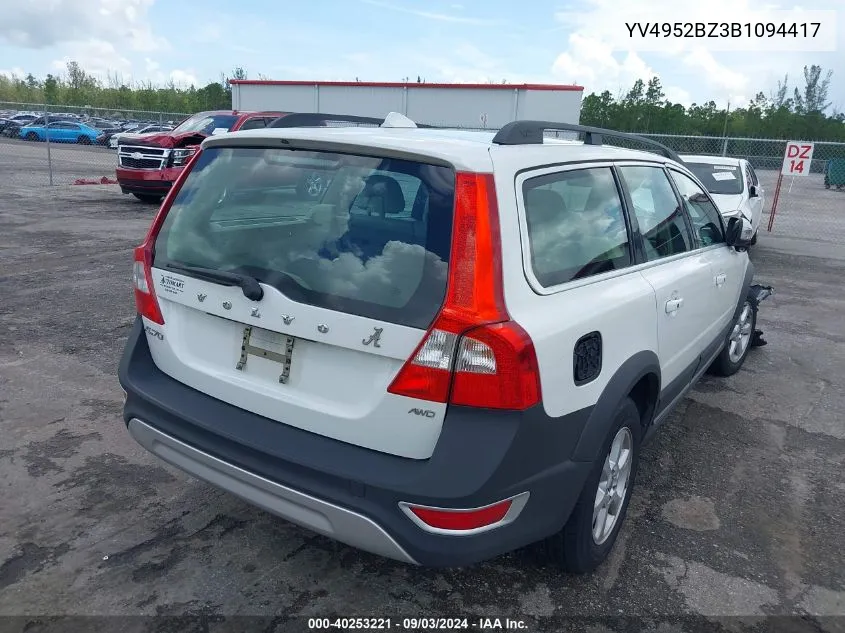 YV4952BZ3B1094417 2011 Volvo Xc70 3.2