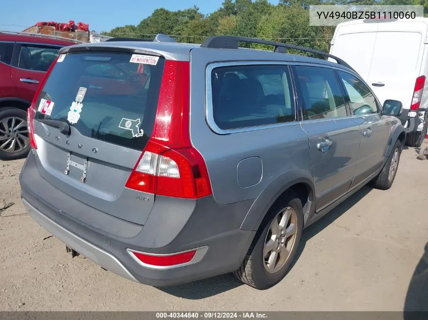 2011 Volvo Xc70 3.2 VIN: YV4940BZ5B1110060 Lot: 40344840