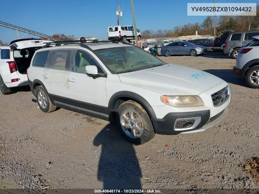 2011 Volvo Xc70 3.2 VIN: YV4952BZXB1094432 Lot: 40648174