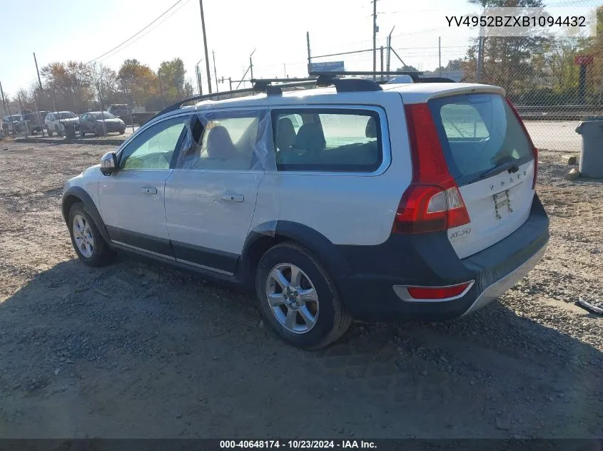 2011 Volvo Xc70 3.2 VIN: YV4952BZXB1094432 Lot: 40648174