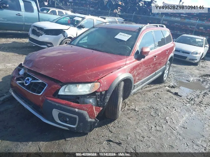 2011 Volvo Xc70 3.2 VIN: YV4952BZ9B1094146 Lot: 40784524