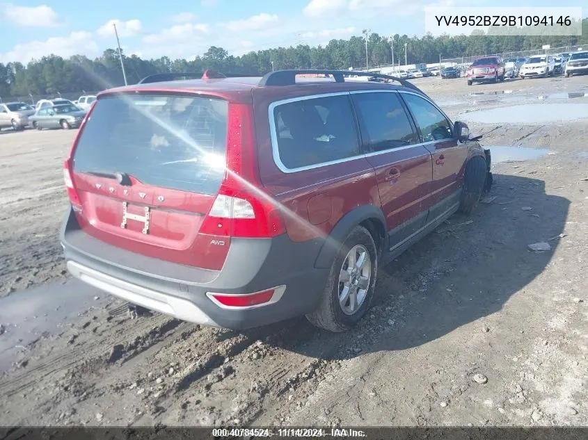 2011 Volvo Xc70 3.2 VIN: YV4952BZ9B1094146 Lot: 40784524