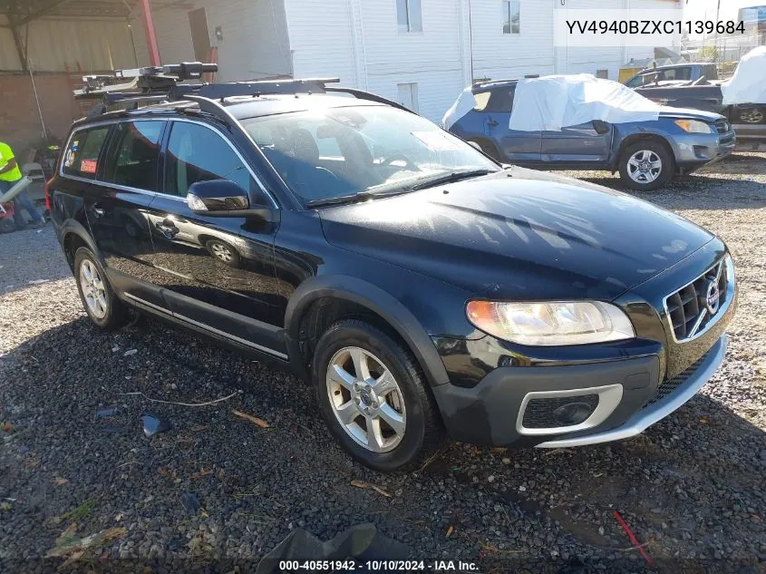 2012 Volvo Xc70 3.2/3.2 Platinum/3.2 Premier/3.2 Premier Plus VIN: YV4940BZXC1139684 Lot: 40551942