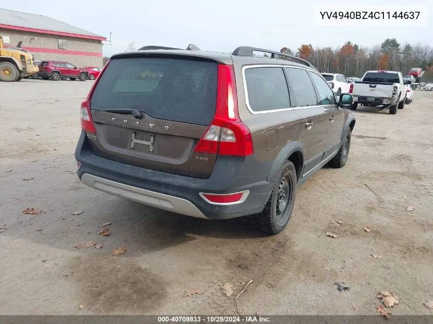 2012 Volvo Xc70 3.2/3.2 Platinum/3.2 Premier/3.2 Premier Plus VIN: YV4940BZ4C1144637 Lot: 40709833