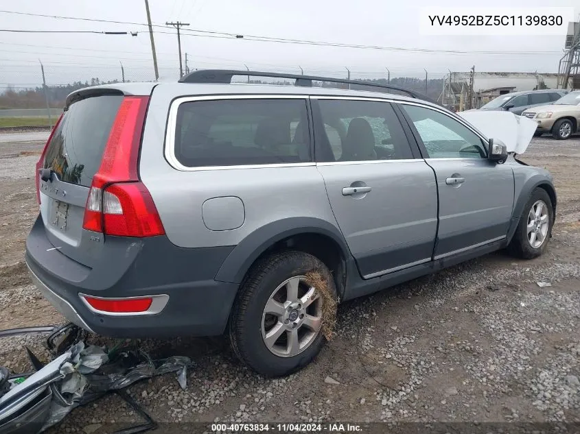 2012 Volvo Xc70 3.2/3.2 Platinum/3.2 Premier/3.2 Premier Plus VIN: YV4952BZ5C1139830 Lot: 40763834