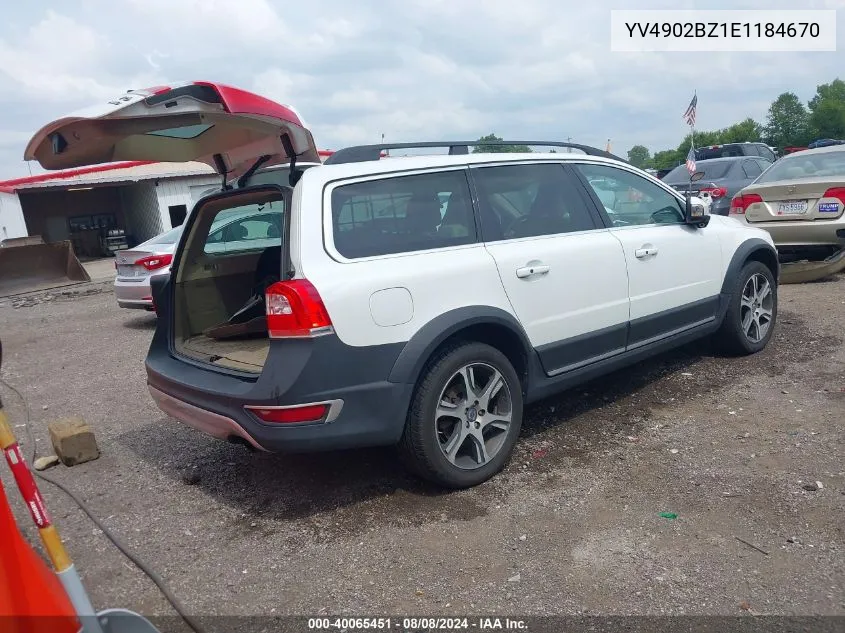 2014 Volvo Xc70 T6 Premier Plus VIN: YV4902BZ1E1184670 Lot: 40065451