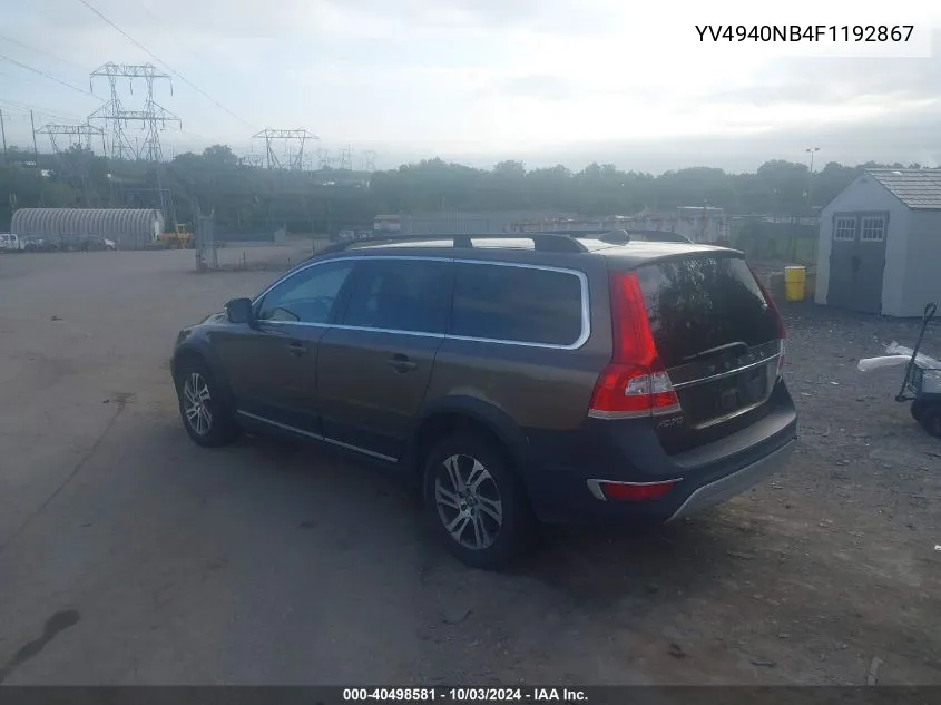 YV4940NB4F1192867 2015 Volvo Xc70 3.2 Premier