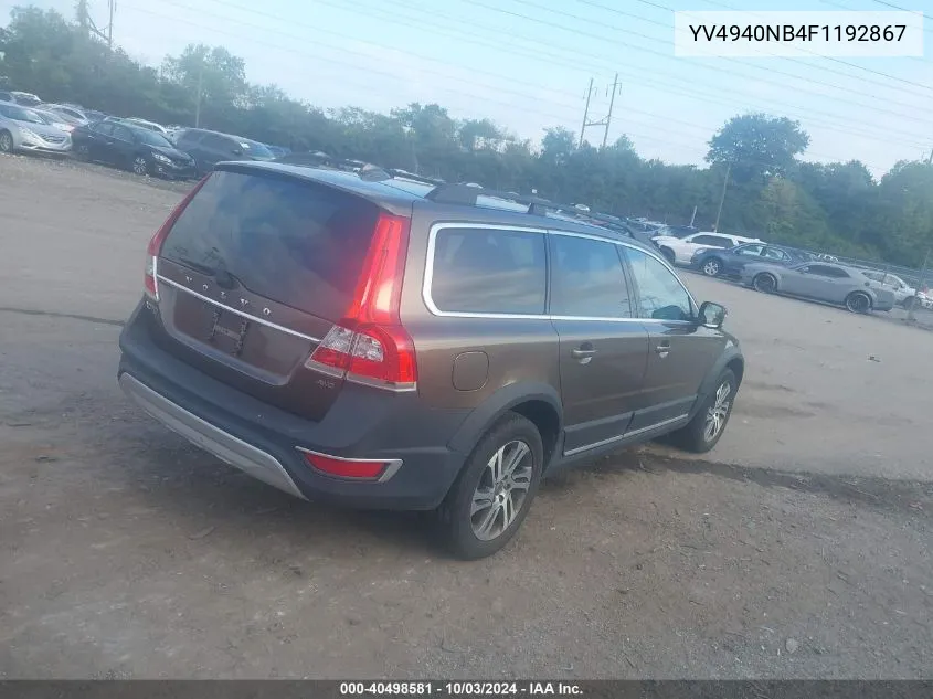 YV4940NB4F1192867 2015 Volvo Xc70 3.2 Premier