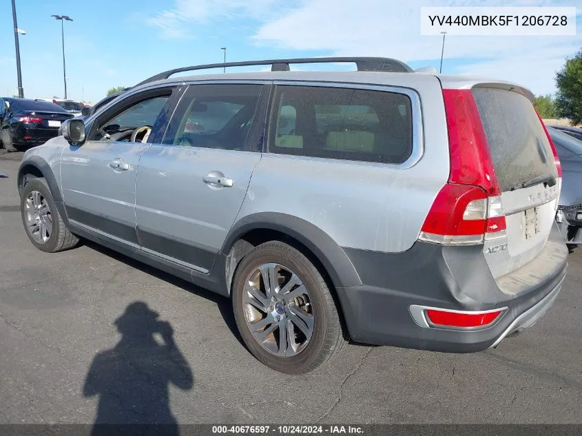 2015 Volvo Xc70 T5 Premier VIN: YV440MBK5F1206728 Lot: 40676597