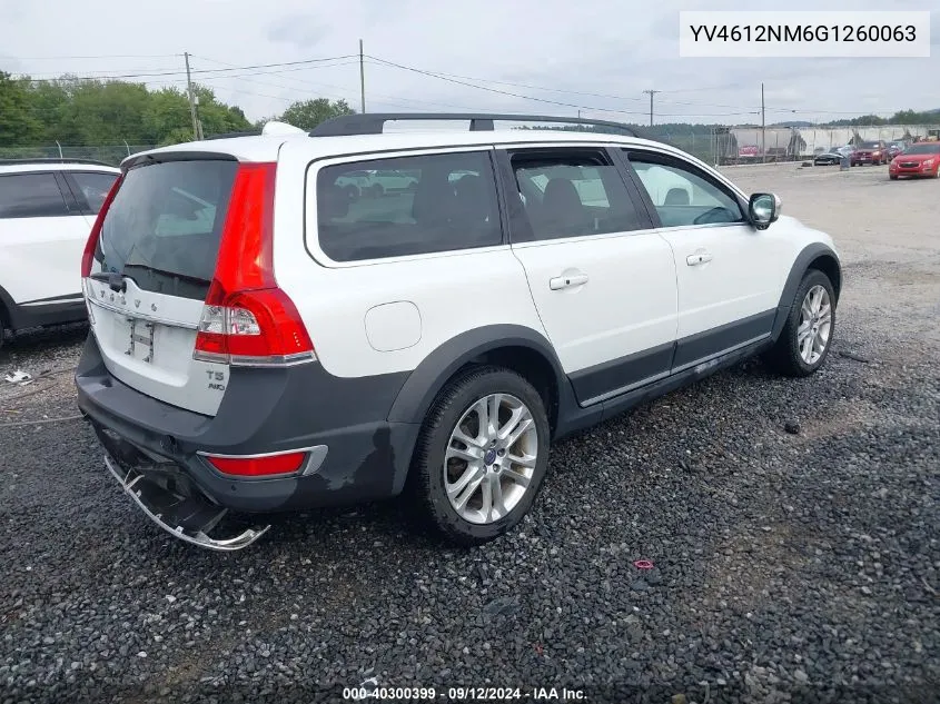 2016 Volvo Xc70 T5 Platinum VIN: YV4612NM6G1260063 Lot: 40300399