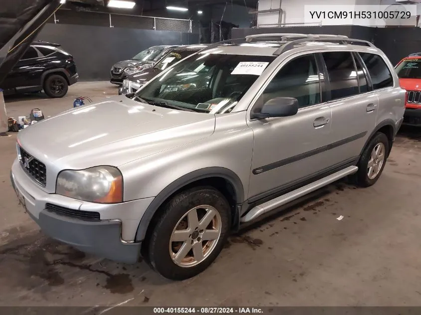 2003 Volvo Xc90 T6 VIN: YV1CM91H531005729 Lot: 40155244