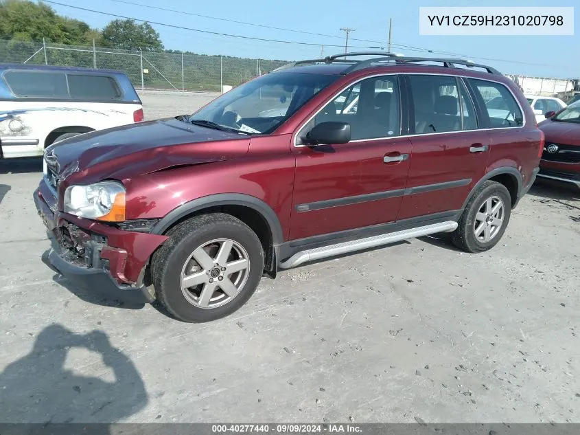 YV1CZ59H231020798 2003 Volvo Xc90 2.5T