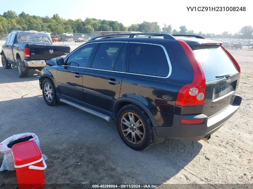 2003 Volvo Xc90 T6 VIN: YV1CZ91H231008248 Lot: 40299884