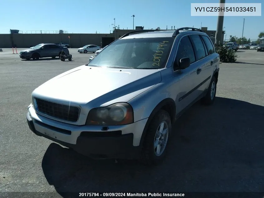 YV1CZ59H541033451 2004 Volvo Xc 90 2.5T