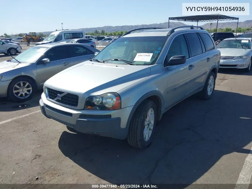 2004 Volvo Xc90 2.5T VIN: YV1CY59H941054936 Lot: 39477940