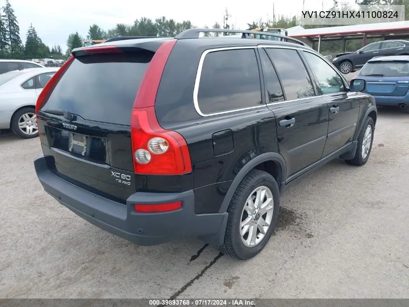 2004 Volvo Xc90 T6 VIN: YV1CZ91HX41100824 Lot: 39893768