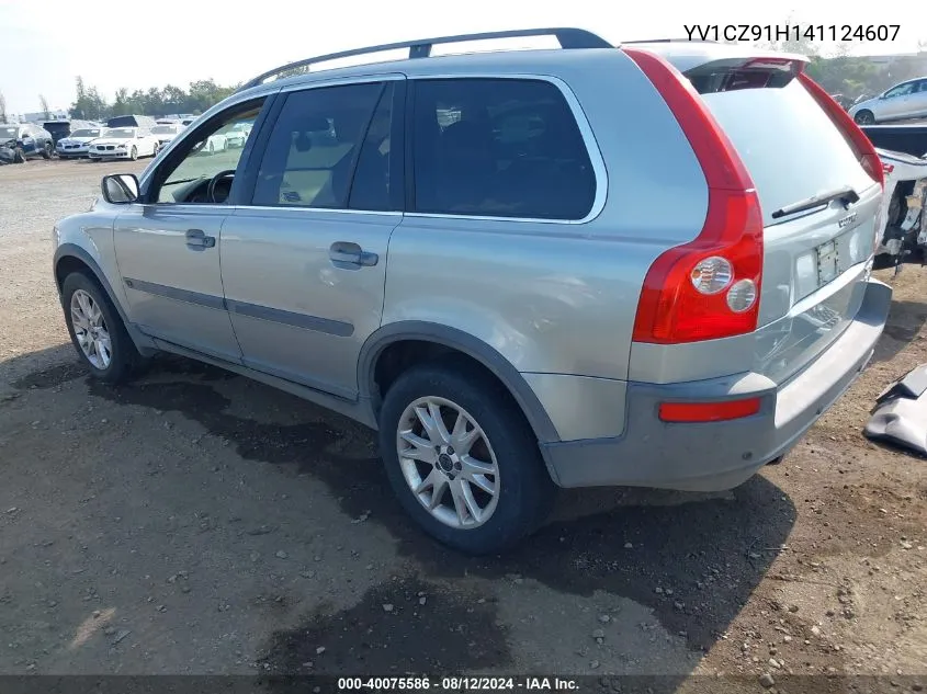 2004 Volvo Xc90 T6 VIN: YV1CZ91H141124607 Lot: 40075586