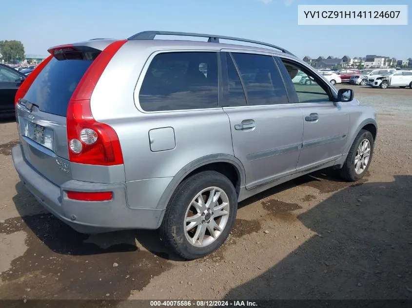 2004 Volvo Xc90 T6 VIN: YV1CZ91H141124607 Lot: 40075586