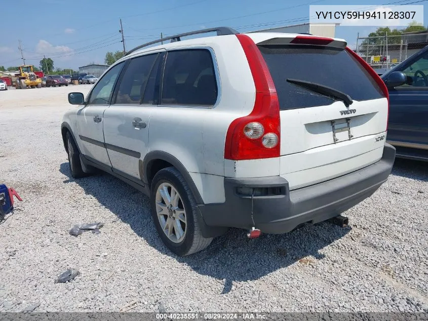 2004 Volvo Xc90 2.5T VIN: YV1CY59H941128307 Lot: 40235551