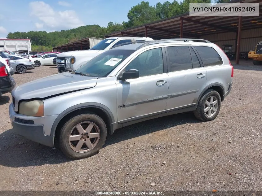 2004 Volvo Xc90 2.5T VIN: YV1CN59HX41092409 Lot: 40248980