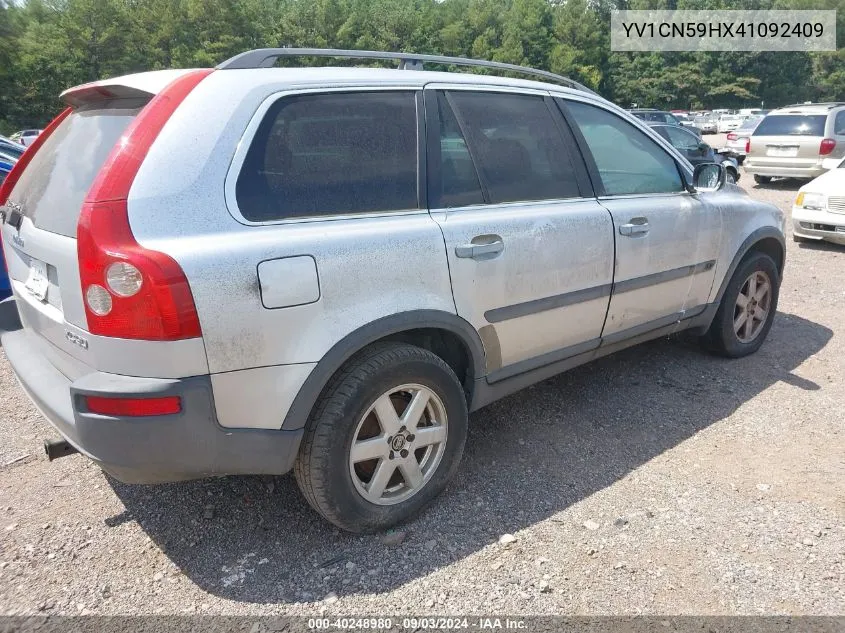 2004 Volvo Xc90 2.5T VIN: YV1CN59HX41092409 Lot: 40248980