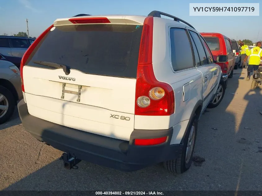 2004 Volvo Xc90 2.5T VIN: YV1CY59H741097719 Lot: 40394802