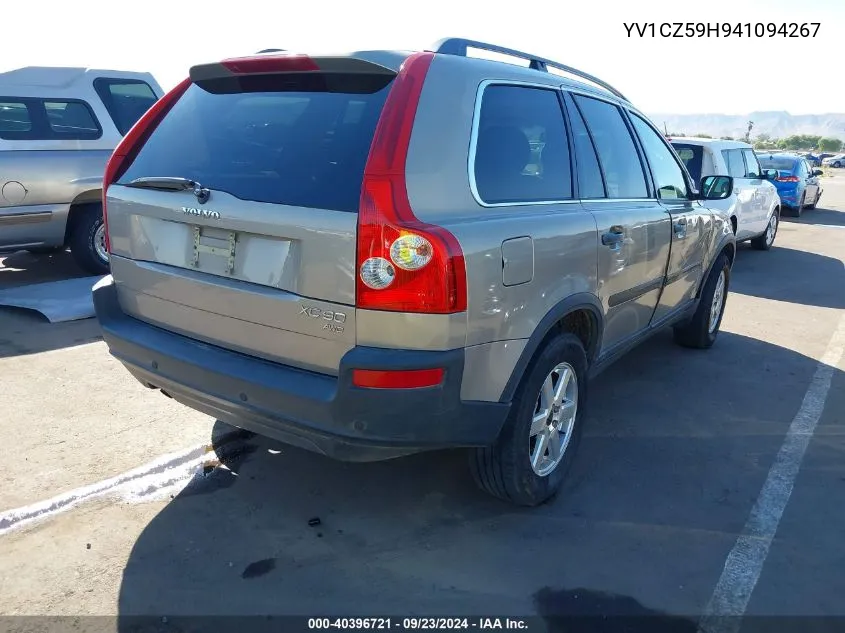 2004 Volvo Xc90 2.5T Awd VIN: YV1CZ59H941094267 Lot: 40396721