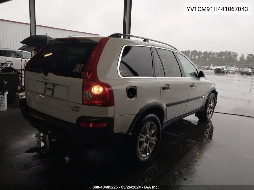 2004 Volvo Xc90 T6 VIN: YV1CM91H441067043 Lot: 40405225