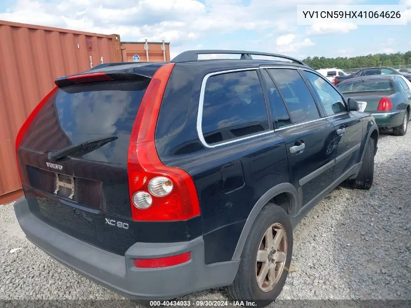 2004 Volvo Xc90 2.5T VIN: YV1CN59HX41064626 Lot: 40434033