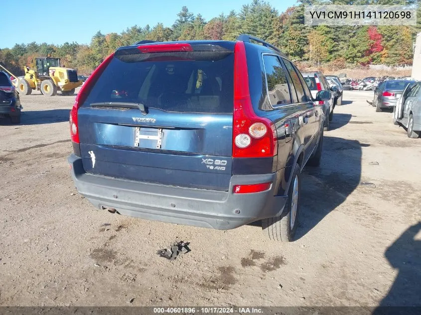 2004 Volvo Xc90 T6 VIN: YV1CM91H141120698 Lot: 40601896