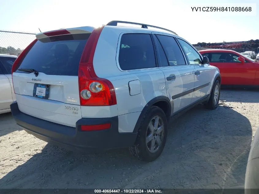 2004 Volvo Xc90 2.5T Awd VIN: YV1CZ59H841088668 Lot: 40654447