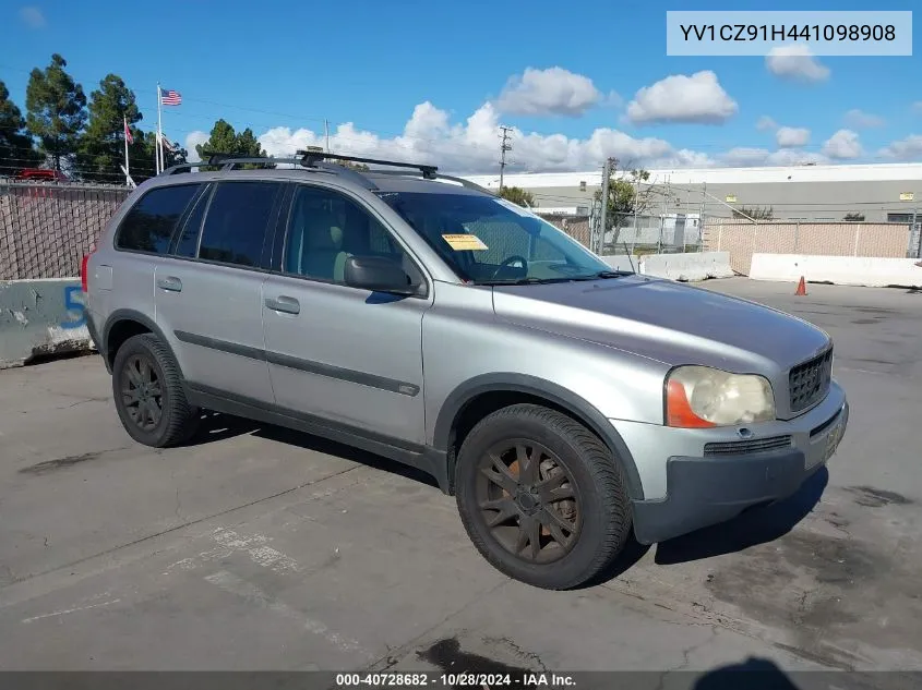 2004 Volvo Xc90 T6 VIN: YV1CZ91H441098908 Lot: 40728682