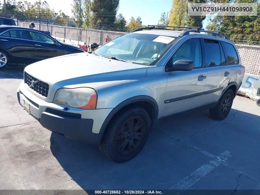 2004 Volvo Xc90 T6 VIN: YV1CZ91H441098908 Lot: 40728682