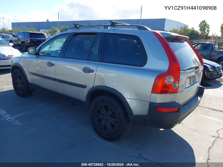 2004 Volvo Xc90 T6 VIN: YV1CZ91H441098908 Lot: 40728682