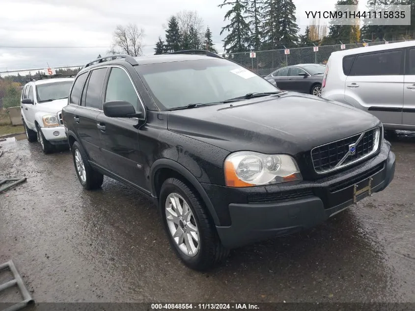 2004 Volvo Xc90 T6 VIN: YV1CM91H441115835 Lot: 40848554