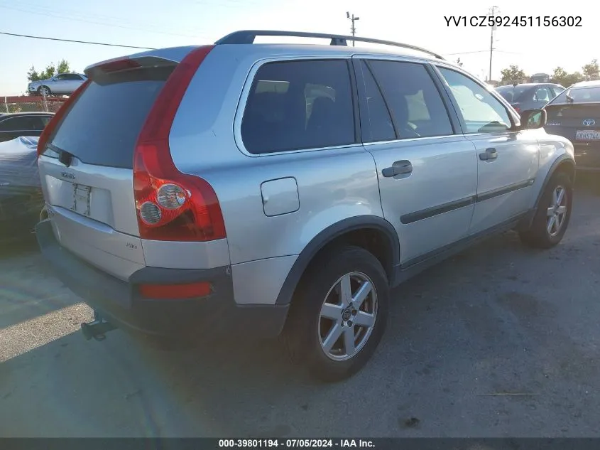 YV1CZ592451156302 2005 Volvo Xc90 2.5T Awd