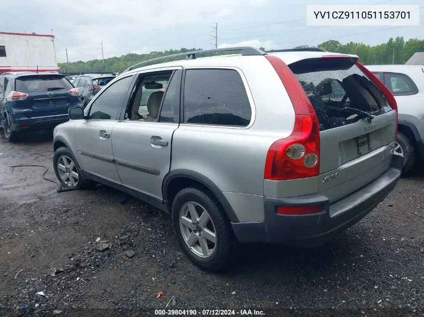 YV1CZ911051153701 2005 Volvo Xc90 2.5T Awd