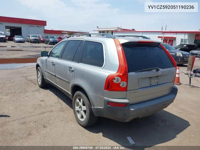 YV1CZ592051190236 2005 Volvo Xc90 2.5T Awd