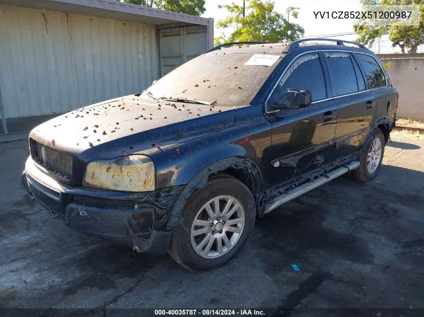 2005 Volvo Xc90 T6 VIN: YV1CZ852X51200987 Lot: 40035787