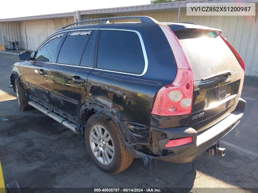 YV1CZ852X51200987 2005 Volvo Xc90 T6